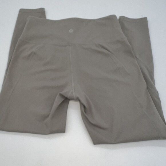 Athleta Green 7/8 leggings sheer panels size small - Picture 3 of 3